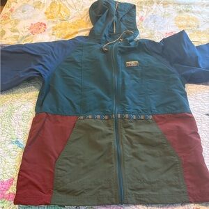 L.L. Bean Colorblock Jacket - Blue, Green, Red